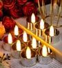 (Pack of 4) Assorted Festive Battery Operated LED T- Light Candle (Warm White)