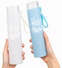Assorted Glass Water Bottle with Protective Cover 400 ML