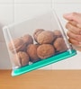 Fridge Storage Boxes (Pack Of 6) Organizer With Handle, Airtight Lid, And Removable Drain Basket