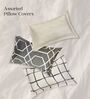 Assorted Patterned 210 TC 100% Cotton Pillow Covers Random Designs (1 Set)