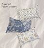 Assorted Patterned 210 TC 100% Cotton Pillow Covers Random Designs (1 Set)