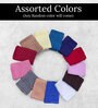 Assorted Solid Cotton 380 GSM Hand Towels- Set of 4 (Any 4 Random Colors)