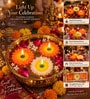 Assorted Sunflower and Daisy Design Decorative Candles 3 Pcs