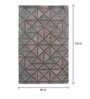Multicolor Geometric Wool 5 ft x 7 ft Hand Tufted Carpet