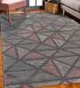 Multicolor Geometric Wool 5 ft x 7 ft Hand Tufted Carpet