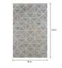 Multicolor Geometric Wool 8 ft x 10 ft Hand Tufted Carpet