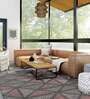 Multicolor Geometric Wool 8 ft x 10 ft Hand Tufted Carpet