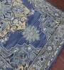Blue Persian Wool 8 ft x 10 ft Hand Tufted Carpet