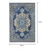 Blue Persian Wool 8 ft x 10 ft Hand Tufted Carpet