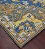 Blue Persian Wool 8 ft x 10 ft Hand Tufted Carpet