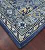 Blue Persian Wool 8 ft x 10 ft Hand Tufted Carpet