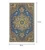 Blue Persian Wool 8 ft x 10 ft Hand Tufted Carpet