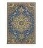 Blue Persian Wool 8 ft x 10 ft Hand Tufted Carpet
