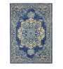 Blue Persian Wool 8 ft x 10 ft Hand Tufted Carpet