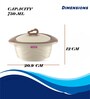 Assorted Zinna Impulse 750ml Plastic & Steel  Casserole
