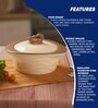 Assorted Zinna Impulse 750ml Plastic & Steel  Casserole