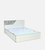 Asta Max Queen Size Bed in White Finish with Box Storage