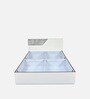 Asta Max Queen Size Bed in White Finish with Box Storage
