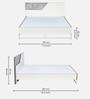 Asta Meta King Size Bed in White Finish