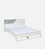 Asta Meta King Size Bed in White Finish