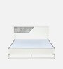 Asta Meta King Size Bed in White Finish