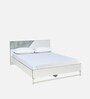 Asta Meta King Size Bed in White Finish