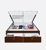 Asta Premier King Size Bed in Walnut Finish with Hydraulic Storage Asta Premier King Size Bed in Walnut Finish with Hydraulic Storage
