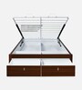 Asta Premier King Size Bed in Walnut Finish with Hydraulic Storage Asta Premier King Size Bed in Walnut Finish with Hydraulic Storage