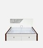 Asta Premier King Size Bed in White Finish with Hydraulic Storage