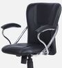 Astar Leatherette Low Back Office Chair in Black Colour