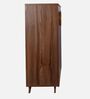 Aster 16- Pairs 2 Door Shoe Cabinet Walnut Finish With Drawer