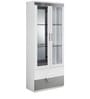 Aster Crockery Cabinet in White Finish