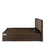 Aster King Size Bed with Storage in Brown Finish