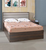Aster King Size Bed with Storage in Brown Finish