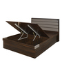 Aster King Size Bed with Storage in Brown Finish