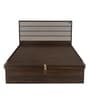 Aster King Size Bed with Storage in Brown Finish