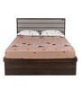 Aster King Size Bed with Storage in Brown Finish