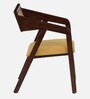 Aster Solid Wood Arm Chair in Yellow Colour