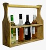 Aster Table Top Wine Rack Rack with Handle in Natural Finish