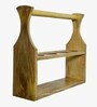 Aster Table Top Wine Rack Rack with Handle in Natural Finish