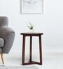 Astera Solid Wood End Table in Walnut Finish