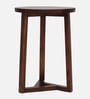 Astera Solid Wood End Table in Walnut Finish