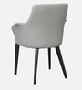 Asteria Modern Leatherette Dining Chairs (Set of 2) In Grey Colour