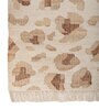 Soft Animal Print Rug 5X8 ft| Tan & White Carpet Dhurrie
