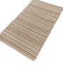 Soft Aztec Rug 3X5'6 ft| Tan & White Carpet Dhurrie