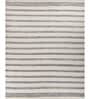 Soft Balance Striped Rug 8X10 ft| White & Deep Navy Carpet Dhurrie