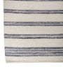 Soft Balance Striped Rug 8X10 ft| White & Deep Navy Carpet Dhurrie