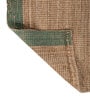 Soft Border Braided Rug 5X8 ft| Natural & Treetop Carpet Dhurrie