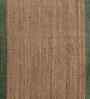 Soft Border Braided Rug 5X8 ft| Natural & Treetop Carpet Dhurrie