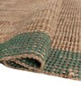 Soft Border Braided Rug 5X8 ft| Natural & Treetop Carpet Dhurrie